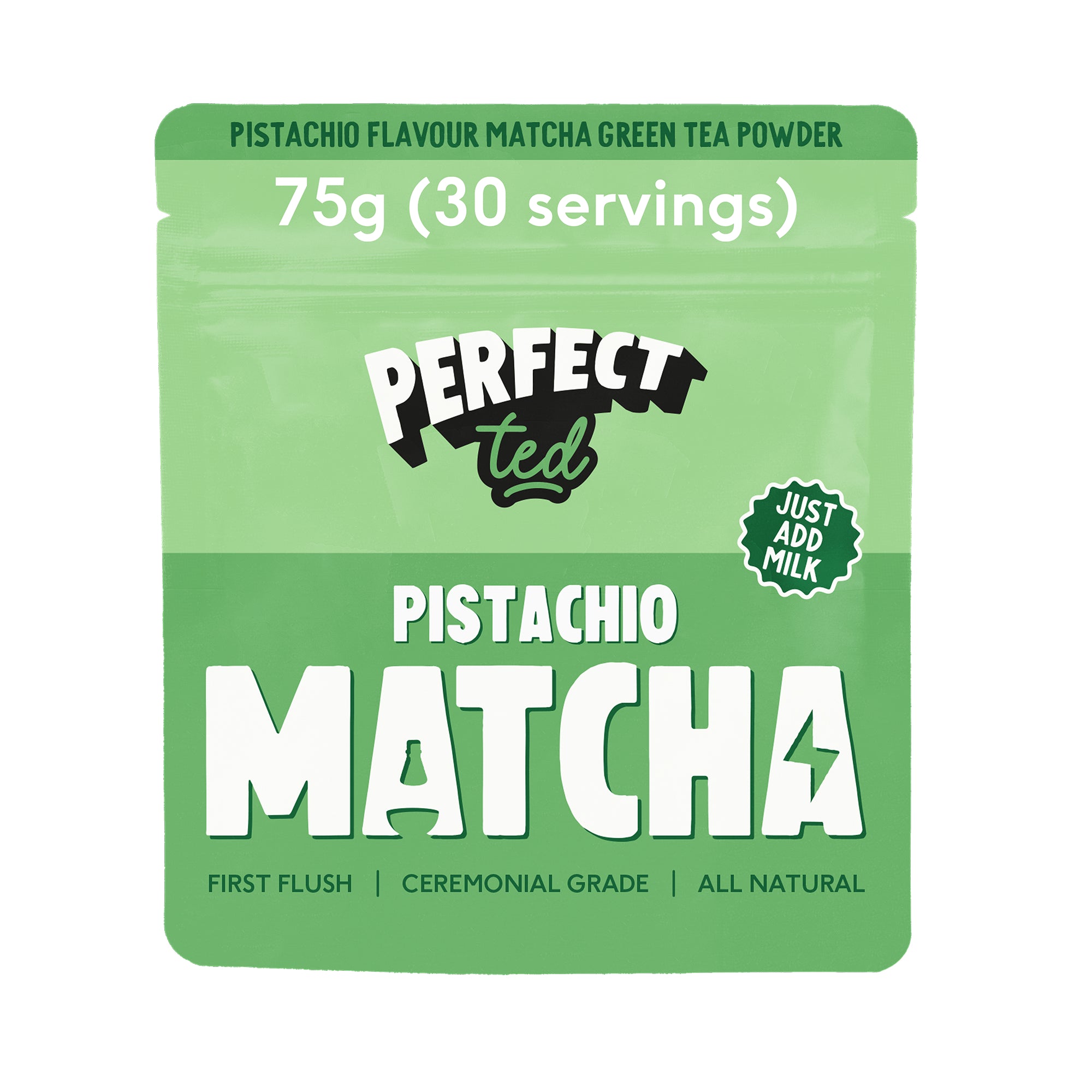 Pistachio Matcha Powder 75g- PerfectTed