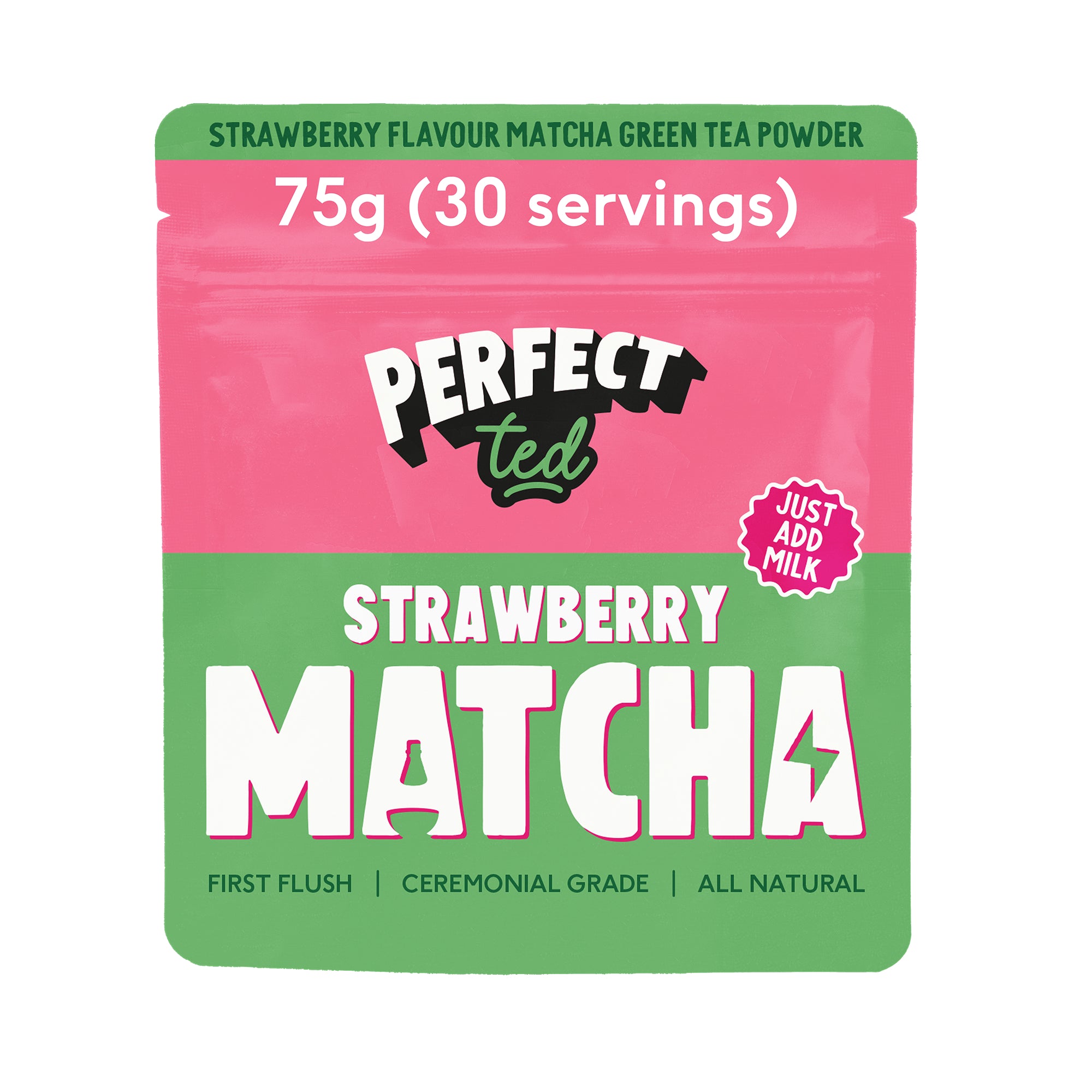 Strawberry Matcha Powder 75g- PerfectTed (Copy)