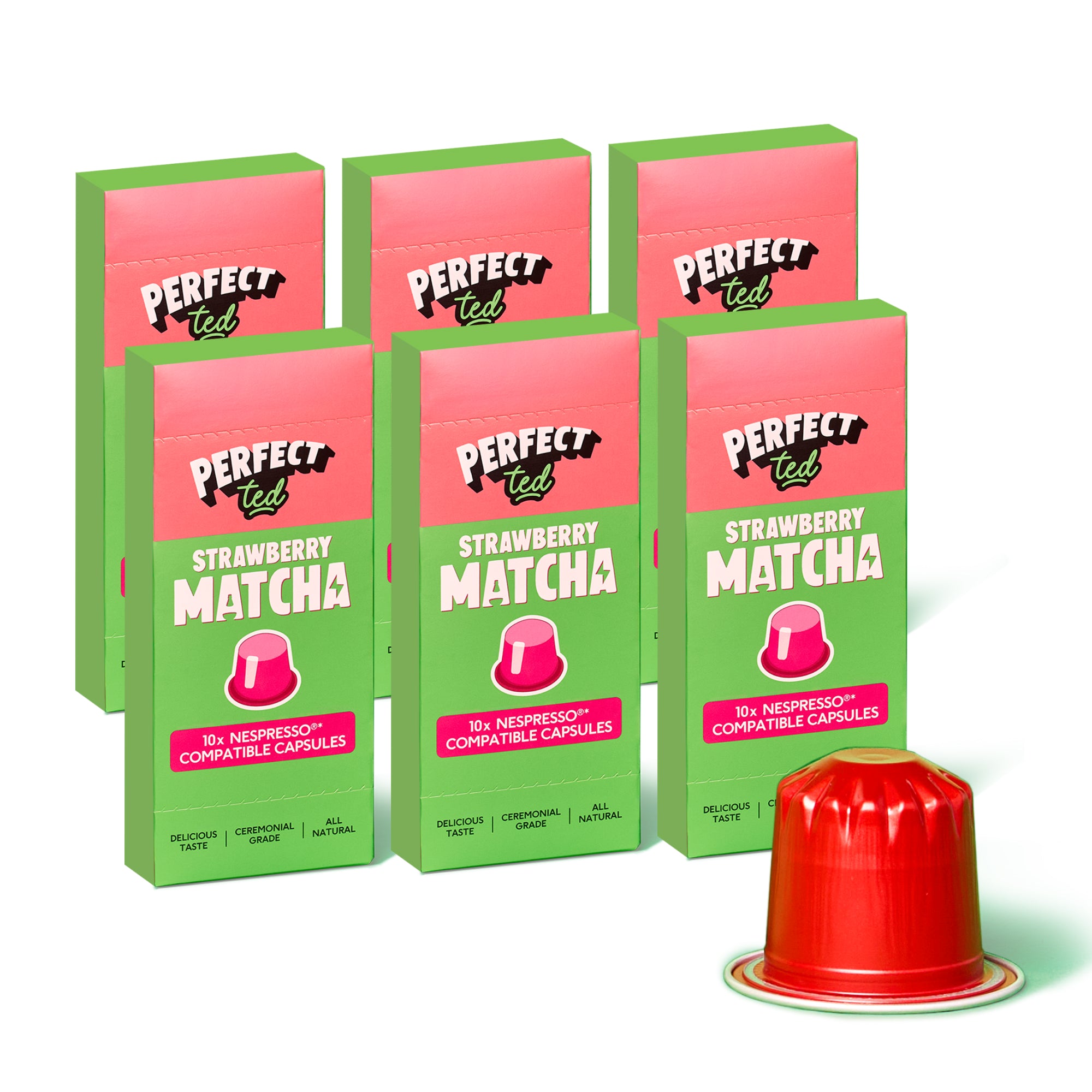 Strawberry Matcha Nespresso® Compatible Pods -PerfectTed