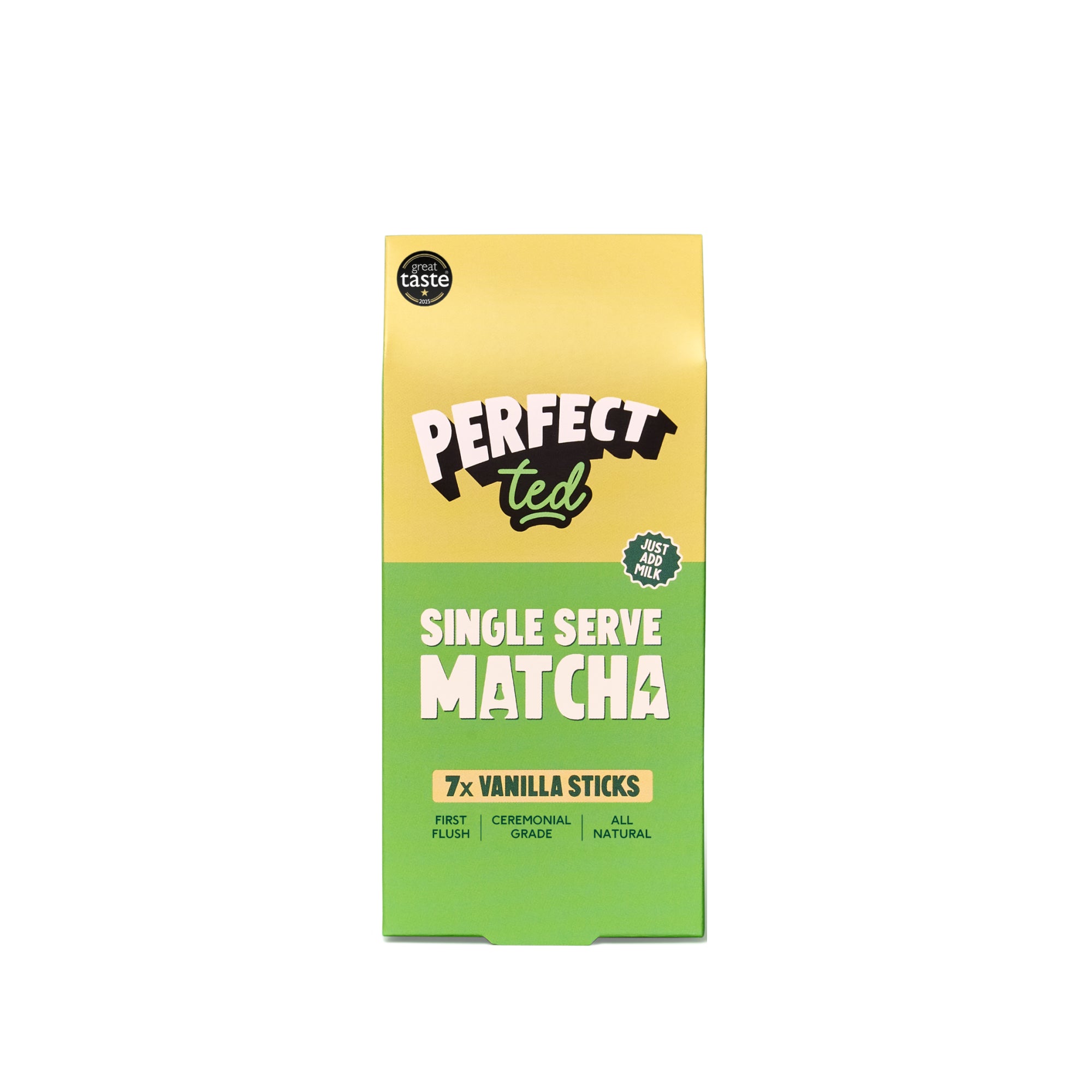 Vanilla Matcha Powder Sachets  7x5g- PerfectTed
